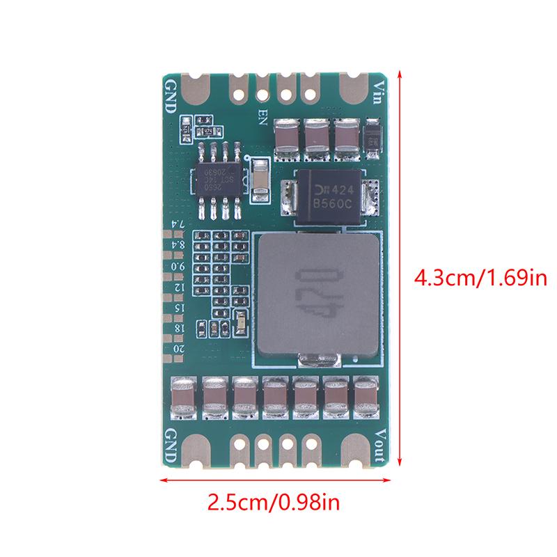 1Pc 5A DC-DC 5-60V TO 5V-20V Buck Converter Power Supply Module 3mV 36V 48V Output 7.4V 8.4V 9V 15V 12V 18V 20V Regulator