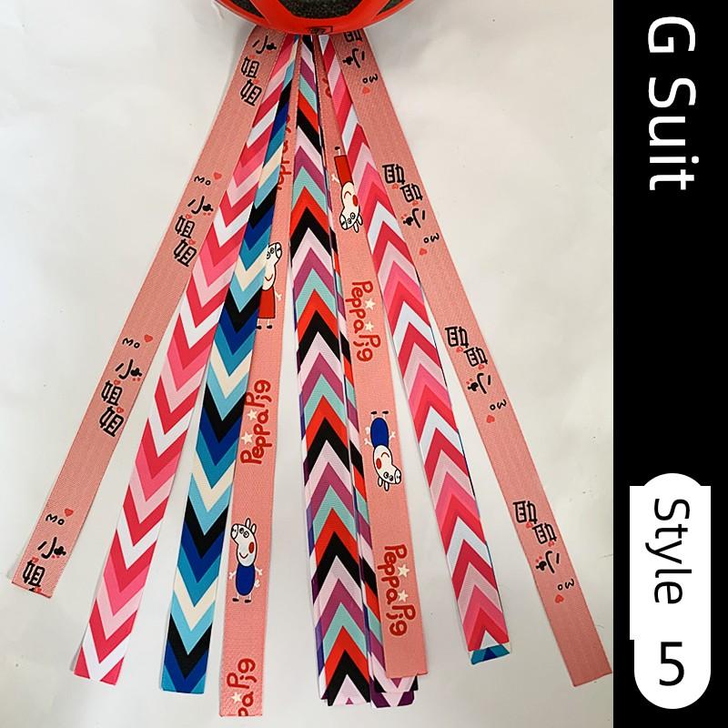 Kids Roller Skating Balance Car Ski Helmet Ribbon Self-Made Kids Balance Bike Stylish Decorative Doll Ribbon Dirty Braid