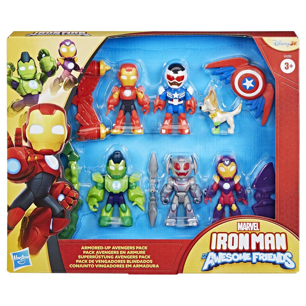 Iron Man en Zijn Geweldige Vrienden Marvel Avengers Pak Actiefiguur Set Vol Met Pantser