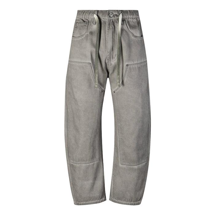 

Новые весенне-летние американские джинсы-шаровары в стиле ретро с текстурой бревна для пары 2XL