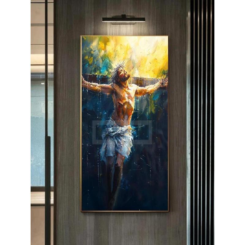 Jesus Christ Biblical Art Canvas Print  Christian Gospel Wall Decor for Holy Week  Easter  Perfect for Home Room or Church Decor
