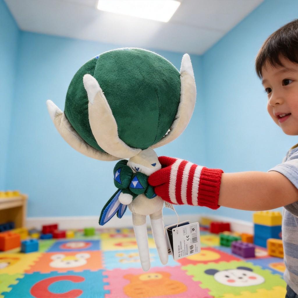 Plush Bunny With Flexible Joints And Soft Short Pile For Kids Playroom