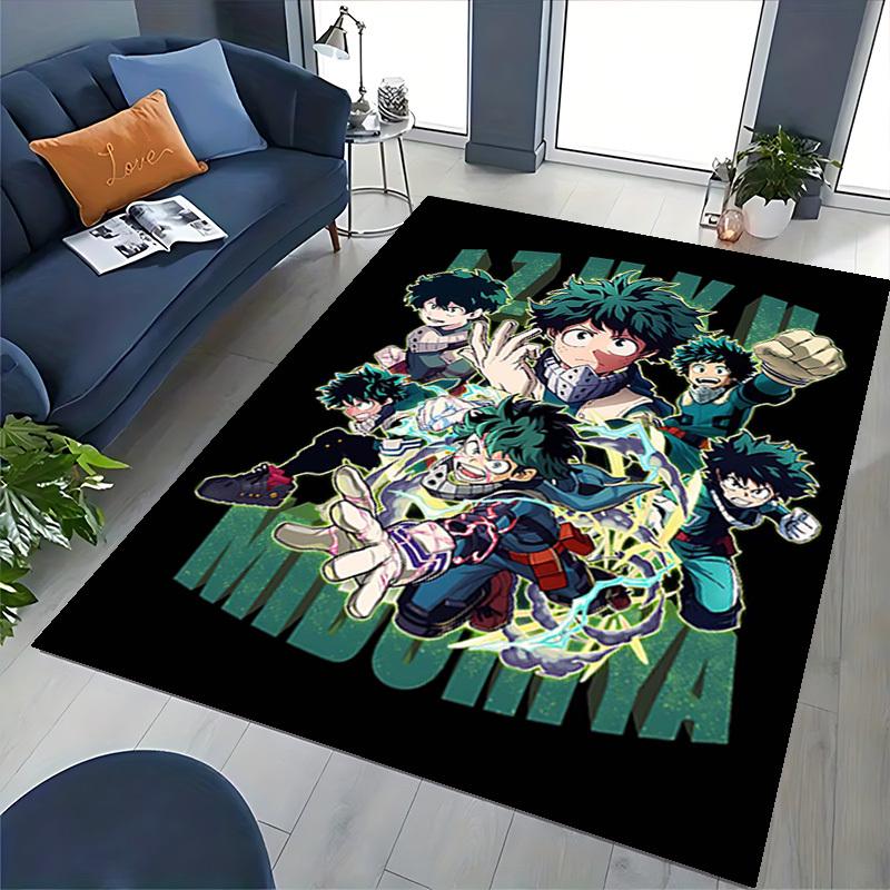 1pc Anime Midoriya Chair Mat, Anime Cartoon Design Office Desk Pad, Non-Slip Carpet for Home Decor, Suitable for All Seasons.I017
