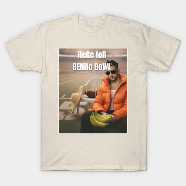 

Bad Bunny Benito Bowl Super Bowl LX 2026 Halftime Street Art Bad Bunny Super Bowl 2026 Summer Unisexs Womens Pure Cotton Tshirt 4XL