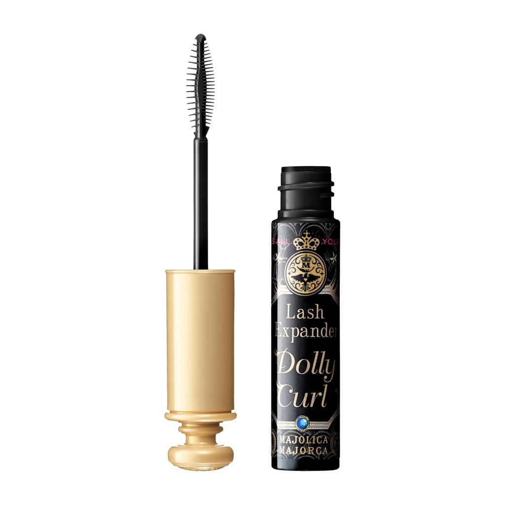 MAJOLICA MAJORCA Lash Expander Dolly Curl BK921 Pure Black 6g Mascara Combs Accessories Removes with Warm Water and Facial Formulated with Beauty