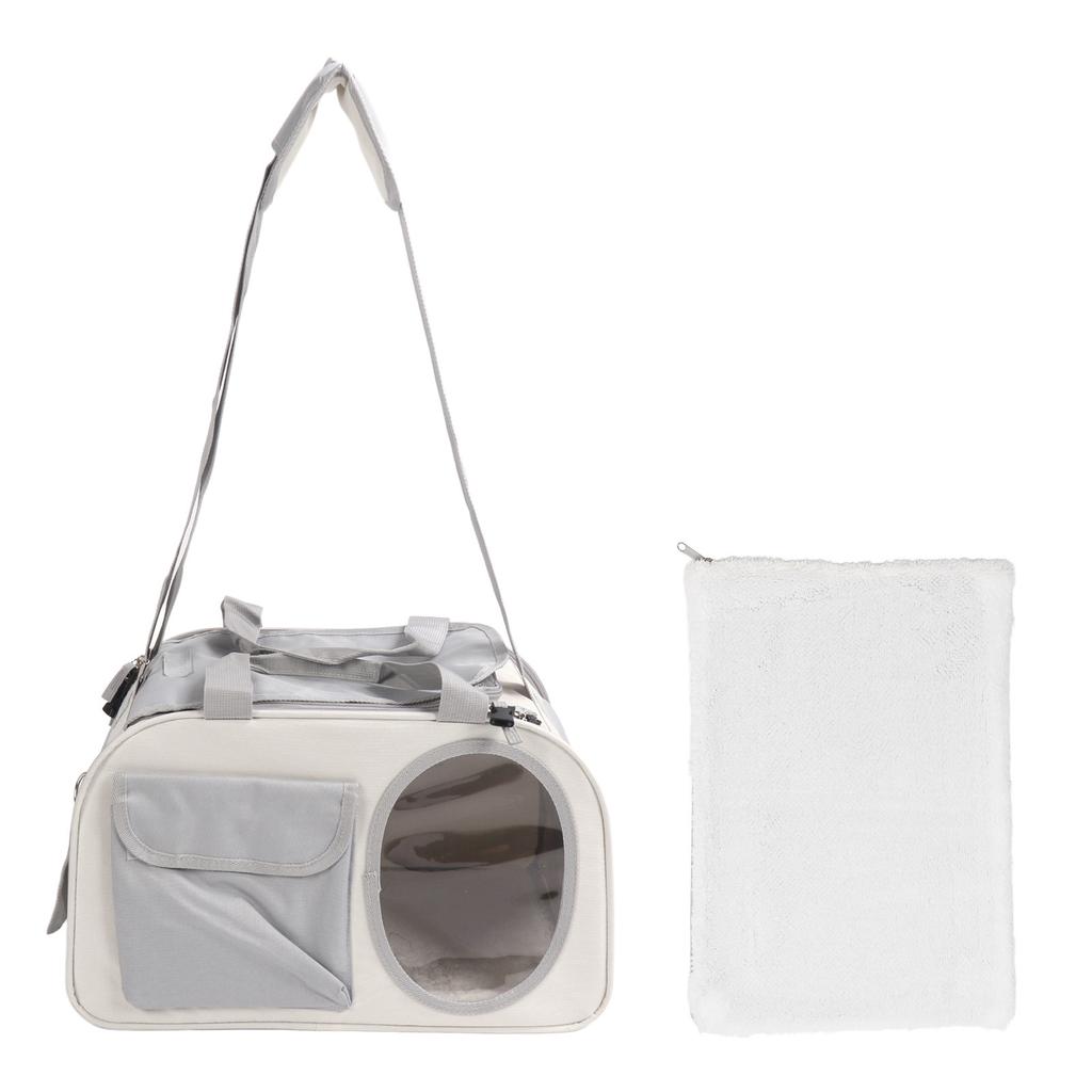 Transportor pentru Pisici Capacitate Mare Respirabil Pânză Oxford Portabil cu Laturi Moi pentru Exterior