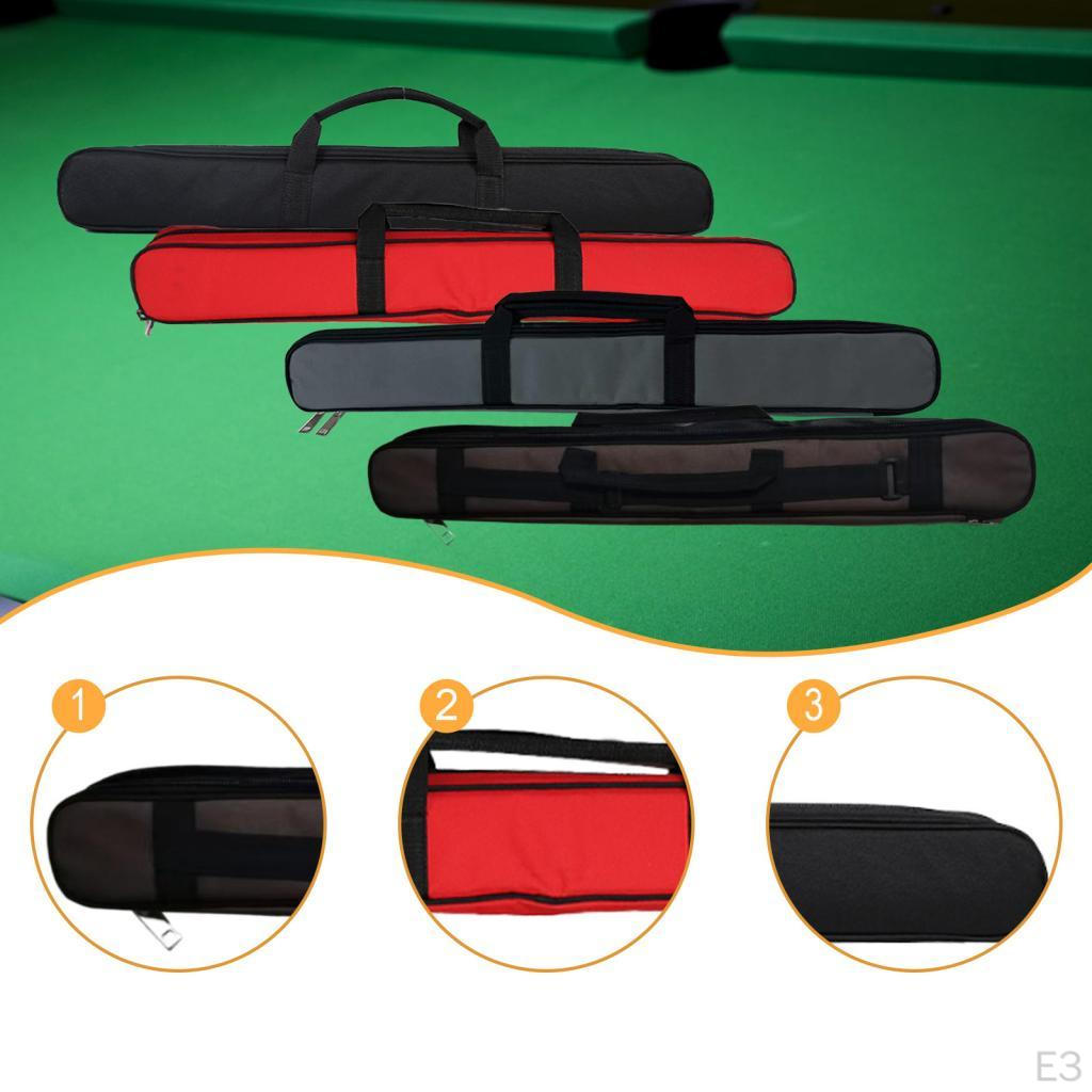 Scratch Resistant Soft Adjustable Shoulder Strap Oxford Cloth Dustproof 1/2 Double Cues Capacity