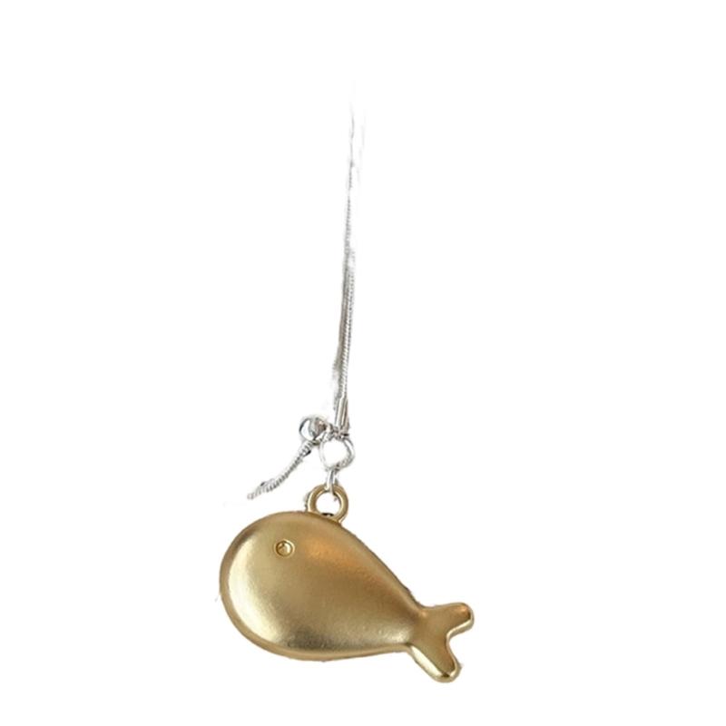 Elegant Fish Design Adjustable Length Necklace Crafted from Lightweight Alloy Material Perfect for Casual and Formal Occasions Enhancing Personal
