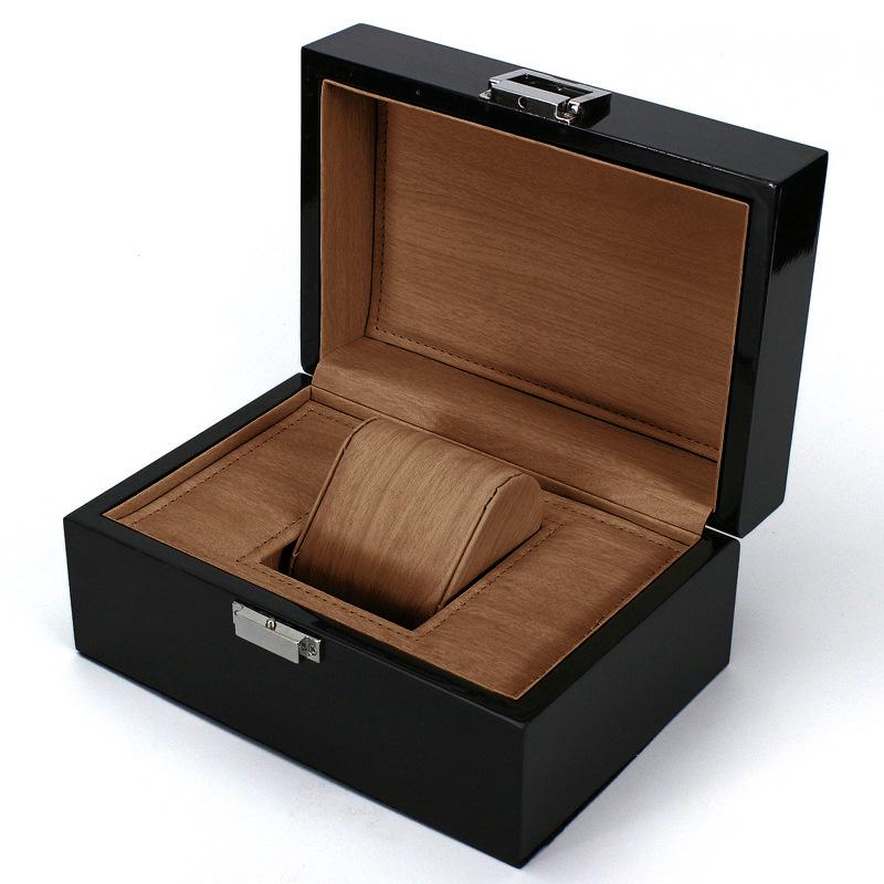 Premium Ebony Wood Lacquered Jewelry and Watch Box