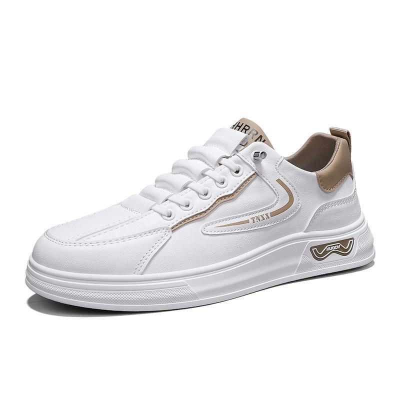 Low-top board shoes men's spring and summer trend casual sports board shoes men's shoes teenagers thick-soled foot cover white shoes men