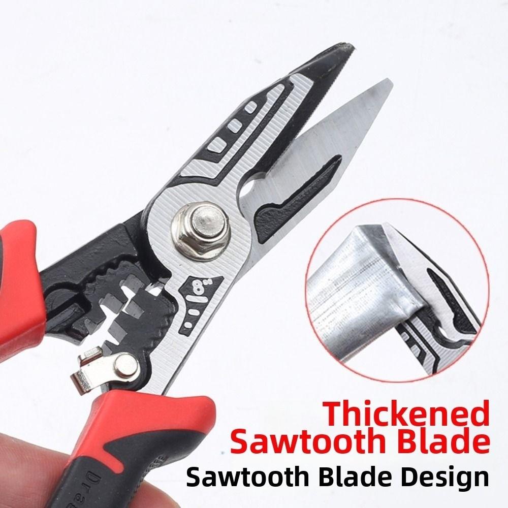 Professional Grade Metal Sheet Shear Anti Slip Handle Wire Cutters Wire Stripping Pliers Linesman