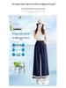 2026 New Women's Double-Layer Lace Patchwork Wide-Leg Pants - Slimming, Loose, Versatile Summer Style