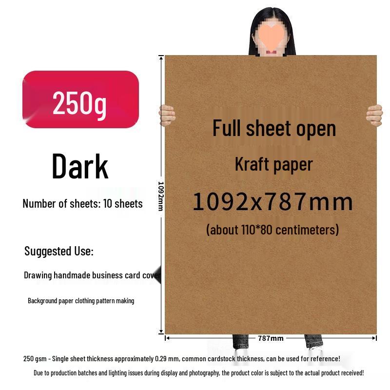 Brown Kraft Cardboard Sheet for Pattern Making, Drafting, Drawing, and Fine Arts
