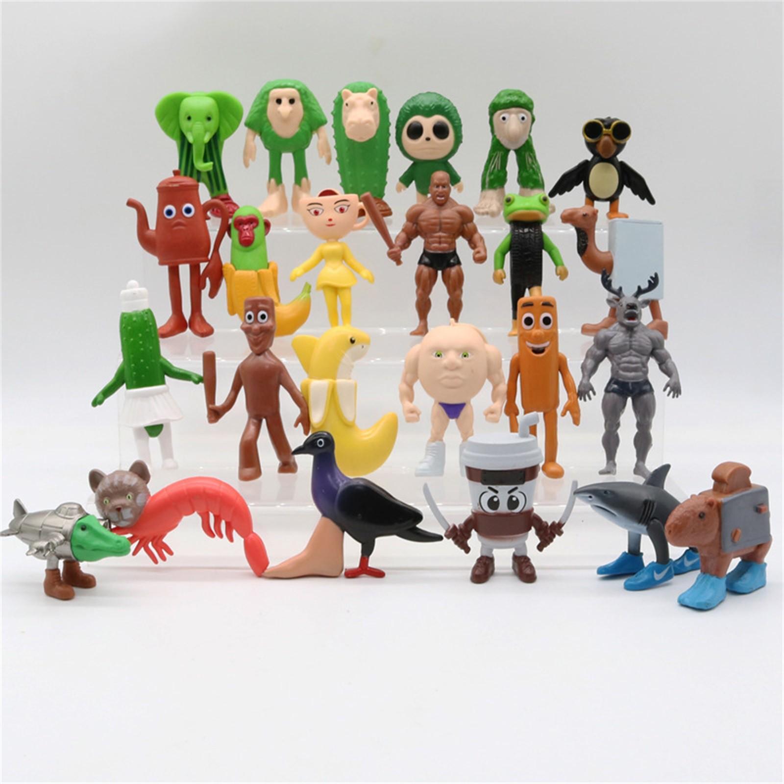 

Набор маленьких кукол, украшения, модель куклы, ПВХ, украшение, детская игрушка, подарок One Size