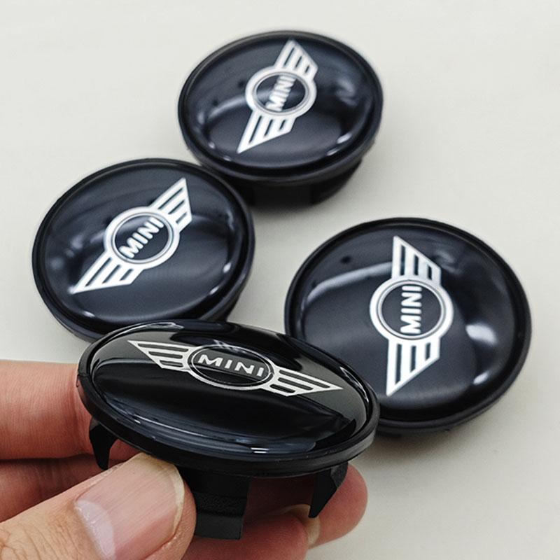 4pcs 54mm ABS Black Car Wheel Center Hub Caps Covers Badge For MINI Cooper S R50 R52 R53 R55 R56 R57 Accessories Lzkpf00