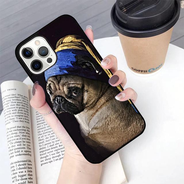 

Funny Pug Dog Phone Case For Apple iPhone 17 Air Pro Max Plus Coque For iPhone 17 Air 14 15 16 13 12 Max Cover iPhone 11pro max
