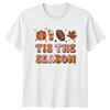 Tis The Season Unisexs TShirt Groovy Pumpkin Spice Fall Season