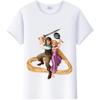 Blusa da Donna Cartone Animato Disney Kawaii Principessa Rapunzel T-shirt Estive Y2k Harajuku Coreane Abbigliamento Oversize Camicie da Ragazza