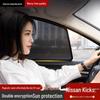 Magnetic Mesh Sunshade for Nissan Kicks Side Windows - UV Protection