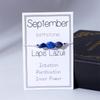 Handmade 12-Month Sign Natural Stone Crystal Birthstone Bracelet For Women And Men, Braided Adjustable Cord, Birthday Jewelry Gift.