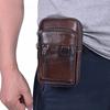 Men Waist Pack Vintage Cowhide Leather Shoulder Crossbody Bag Waist Fanny Pack Male Belt Bum Bag For Travel Casual Waterproof Phone Messenger Handbags