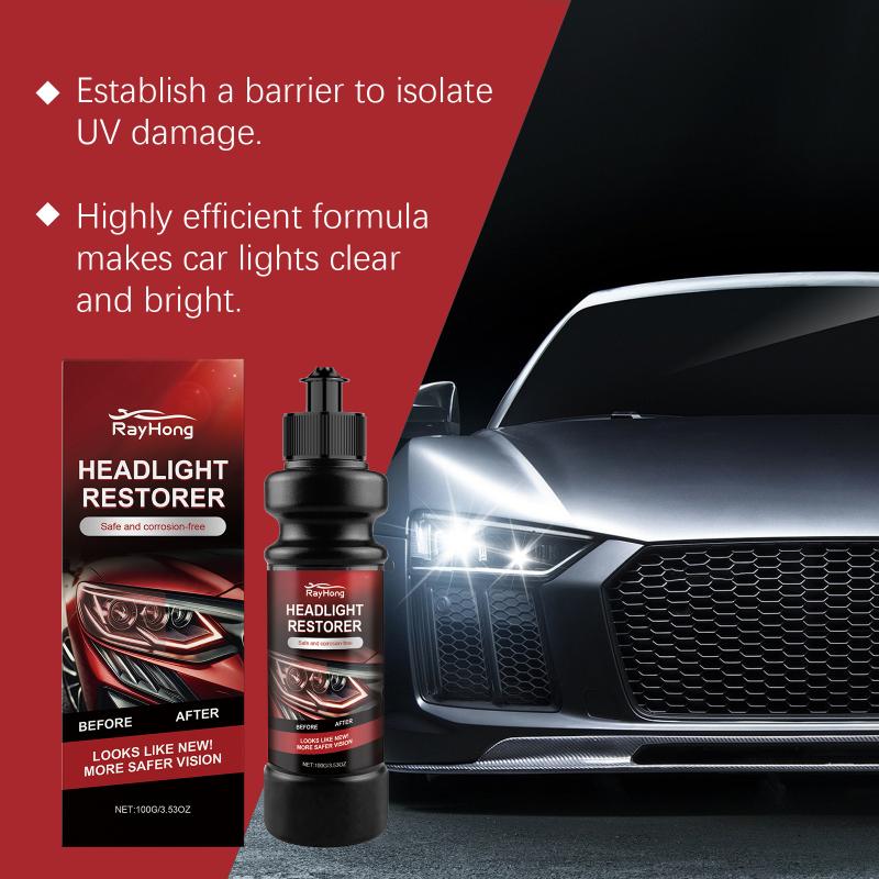 Headlamp Restoration Polish 100g Auto Headlight Remover Cream Oxidation Cleaning for Nighttime Road Trips