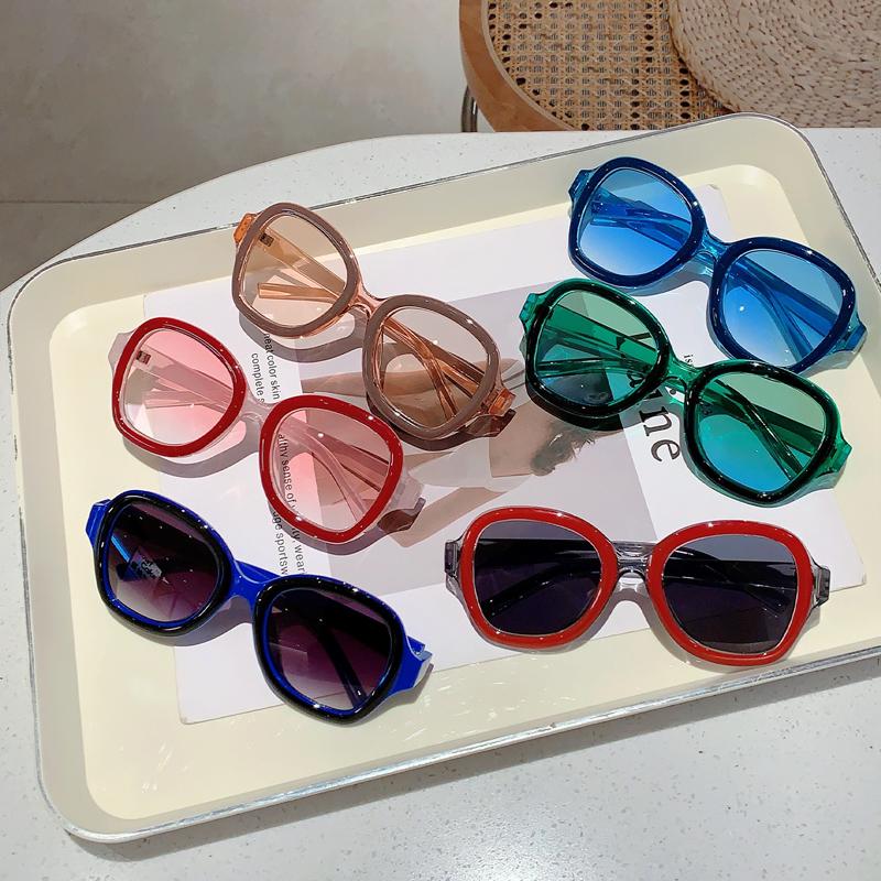 Y2k Pilot Sunglasses  New in Women Stylish Multicolor Gradient Beach Shades Trendy Brand Designer Green Sun Glasses