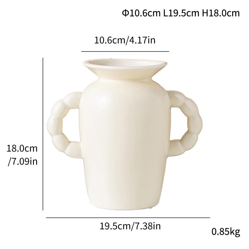 Modern Hydroponic Ceramic Flower Vase for Home Decor and Flower Arrangements