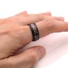 Si olvido Jerusalén Israel Anillo de Acero Inoxidable acero inoxidable Anillo Hebrew je estrella de David