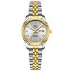 Nibosi 2697 Silver Gold Diamond Ladies Watches Stainless Steel Band Quartz Watch Waterproof Calendar Luminous Women Wristwatches
