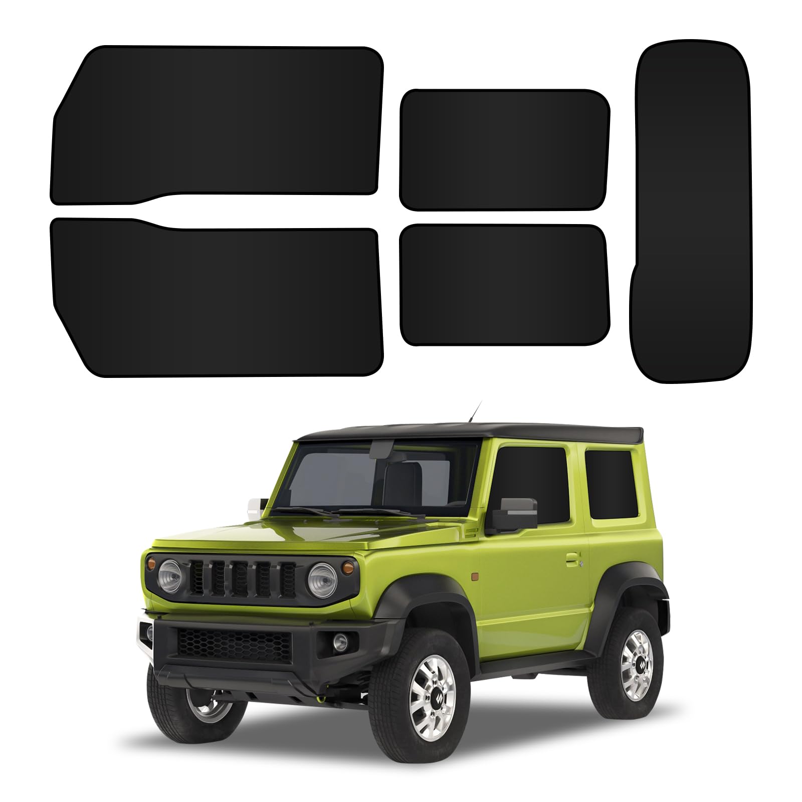 

BLUESEATEC Suzuki Jimny Серии JB04 Затемняющая шторка JB74 JB64 Магнитная, Солнцезащитный козырек, Легко Suzuki Jimny JB64/JB74 чёрный