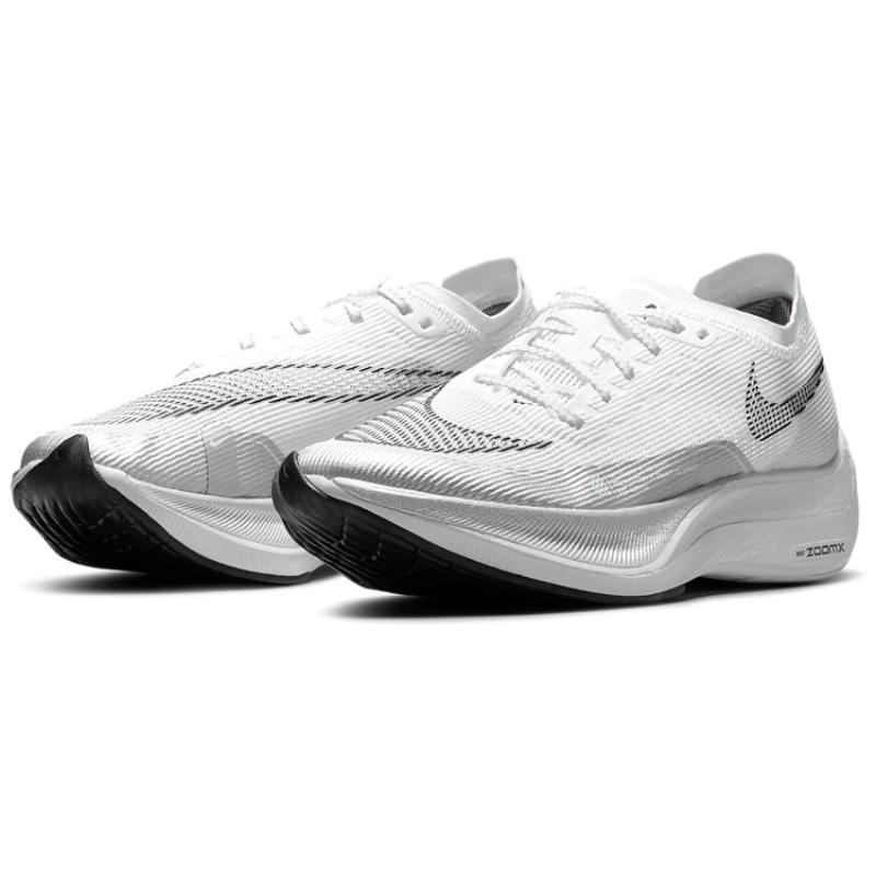 Nike ZoomX Vaporfly Next% 2 'White Metallic Silver' Women's Sneakers casual CU4123-100