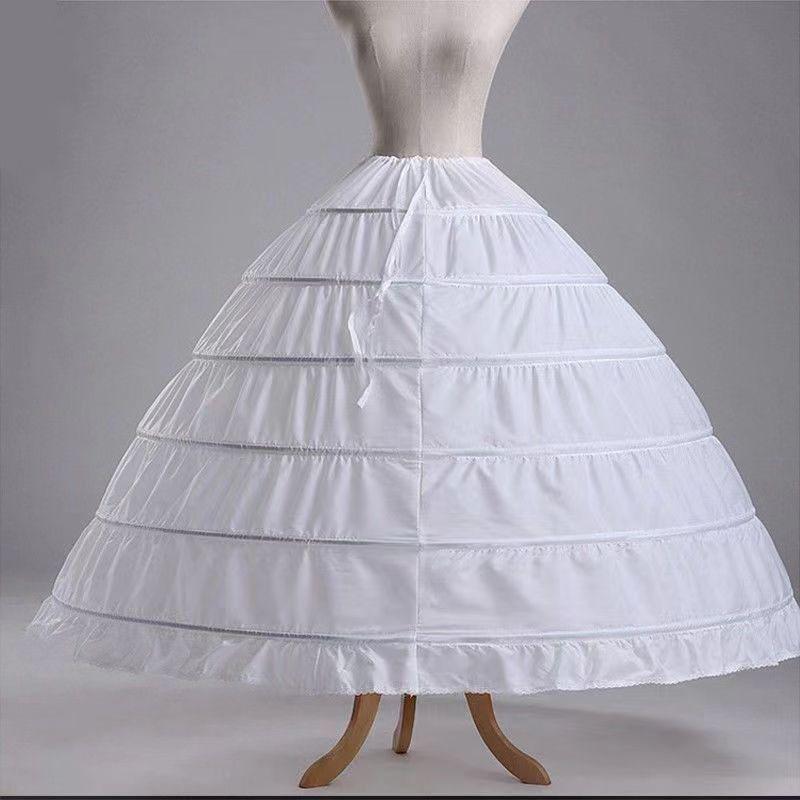 Sottogonna a crinolina taglie forti: Sottogonna soffice lunga fino ai piedi per abiti da sposa, da sera o stile Lolita.