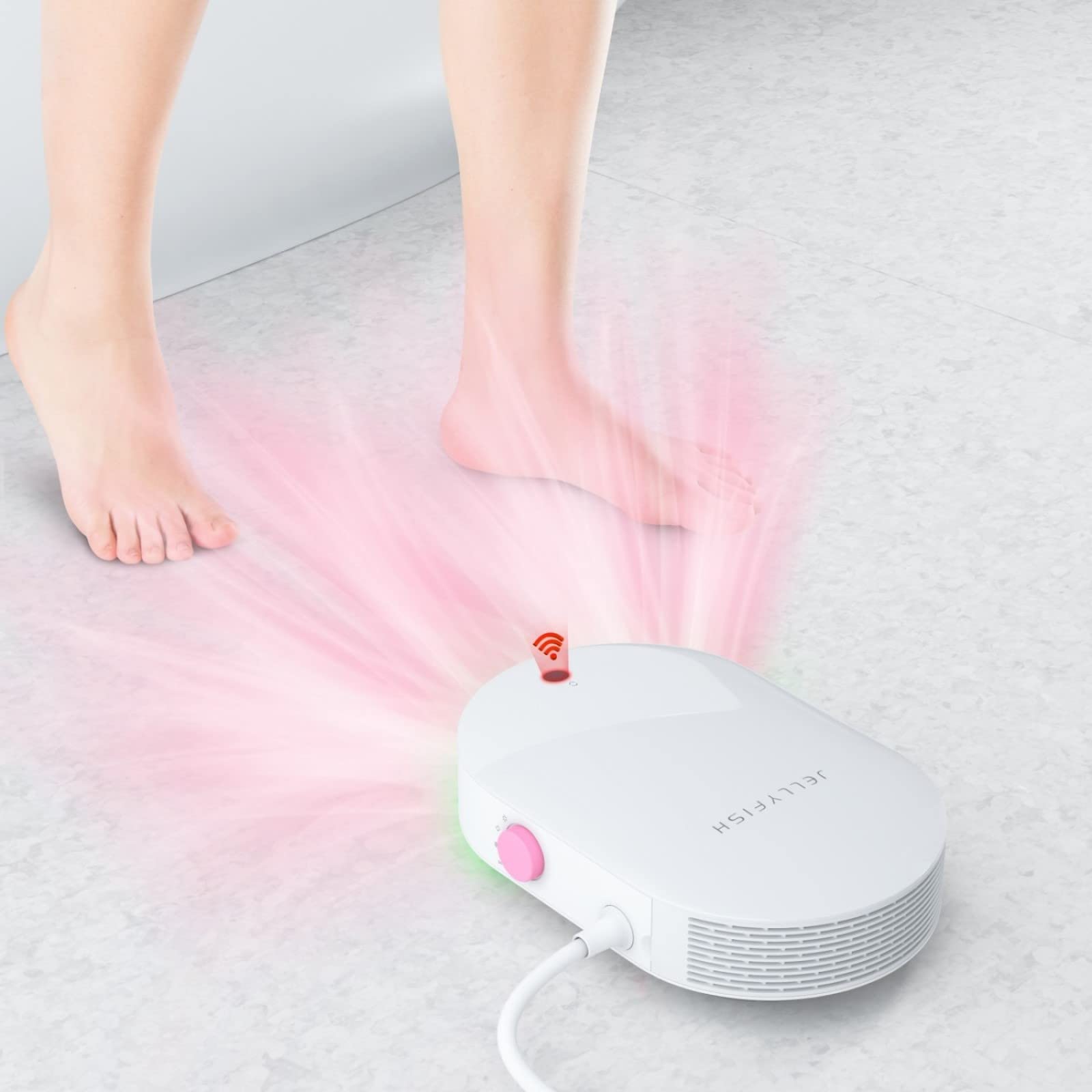 

JELLYFISH Portable Foot Dryer with Infrared Replacement Bath Foot and Hand Ideal Gift for Pregnant Women and Perfect for Home and Travel Sensor, Mat, білий