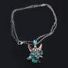 Anime Games Genshin Impact Xiao Cosplay Necklace Key Chain Unisex Punk Mask Pendant Choker Jewelry Accessories
