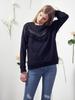 VEM.VER Lace Blocking Sweatshirt_Black