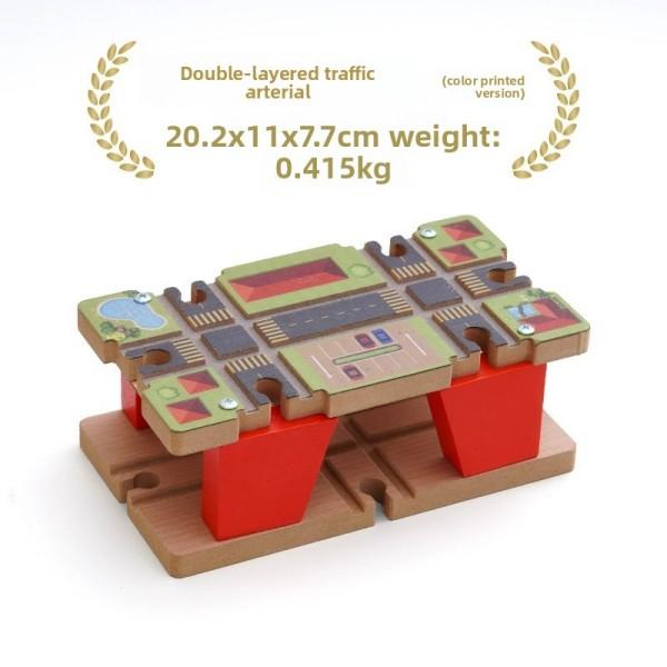 All Kinds Wooden Tunnel Station Platform Wooden Train Track Accessories fit for Brand Wooden Railway Track Toys for Children
