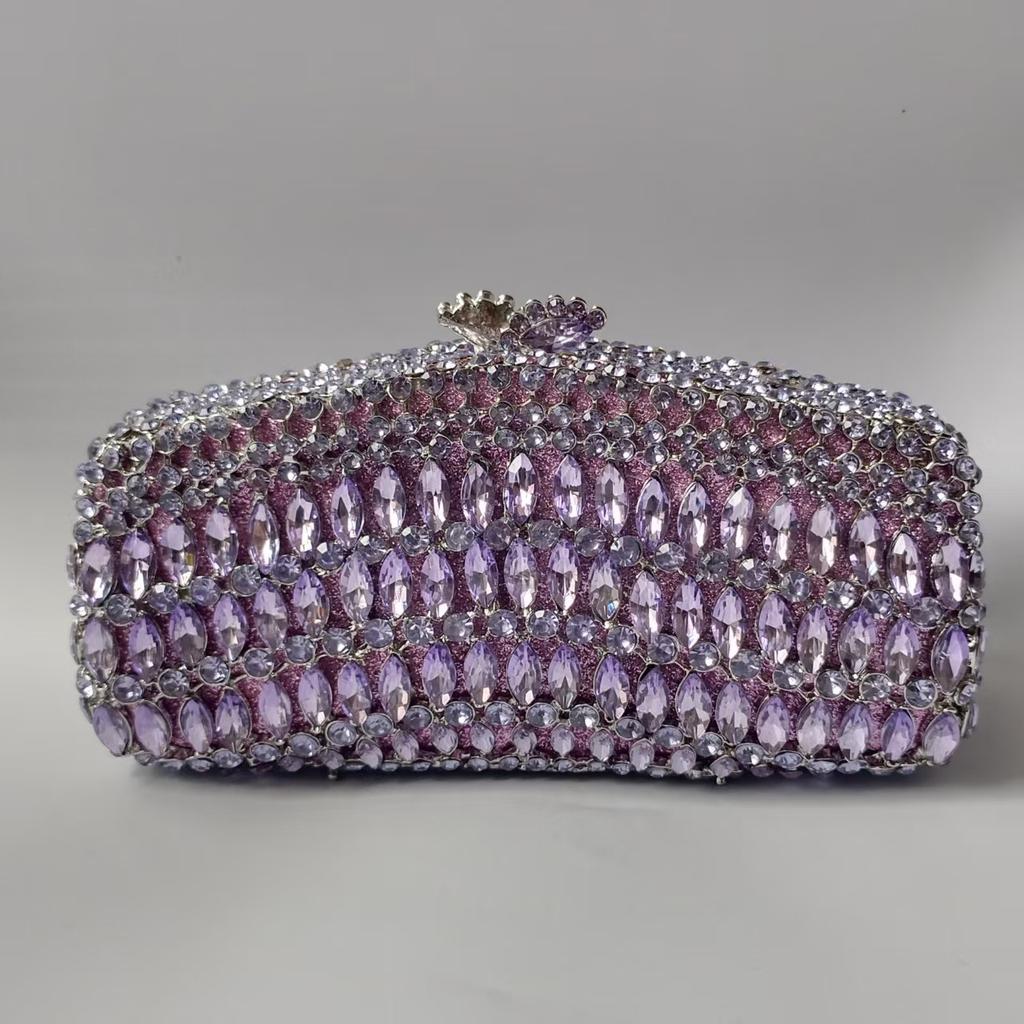 2025 nuova borsa da sera interamente ricoperta di strass pochette premium per banchetti borsa a tracolla alla moda per feste