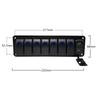 Marine Boat Rocker Switch Panel 8 Gang LED Rocker Switch Panel Kit 12V/24V Circuit Breaker Dual USB Slots light Battery Switches5