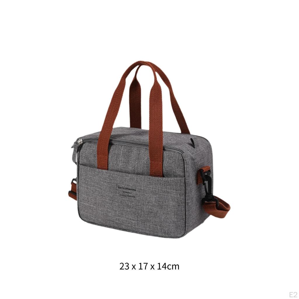 Insulated Cooler Bag Reusable Cold Food Thermal for Office Camping