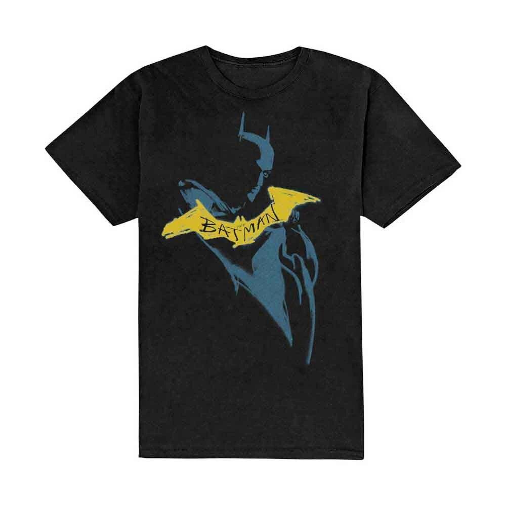 DC Comics Unisex T-Shirt: The Batman Yellow Sketch (X-Large) S
