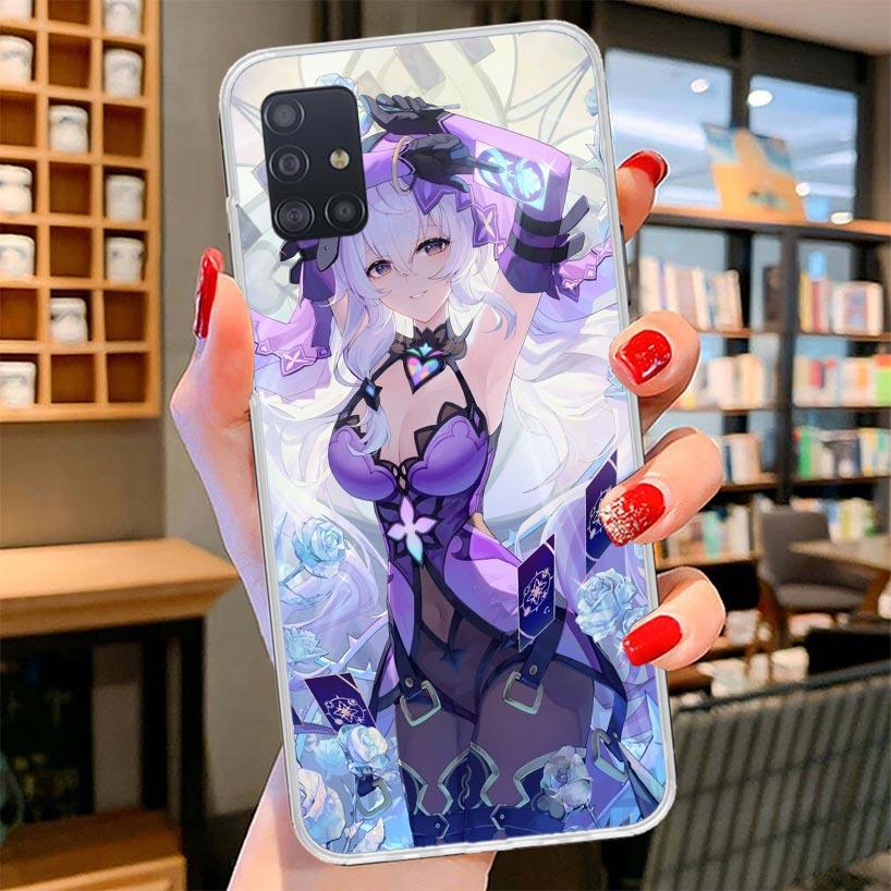 Honkai Star Rail Black Swan Cover Phone Case For Samsung Galaxy A12 A22 A32 A52 A72 A02S Phone Case Note 20 Ultra 10 S10 Plus A5