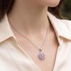 Pink Snowflake Pendant Necklace - Elegant Clavicle Chain for Women, Japanese/Korean Style, Versatile Gift