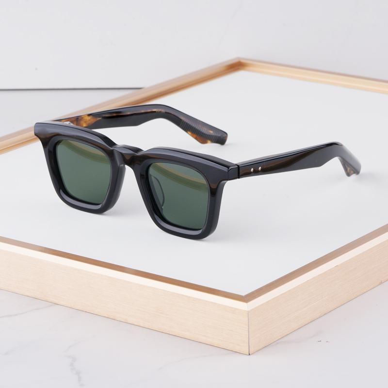 

СУПЕР КАЧЕСТВО Солнцезащитные очки из ацетата LECLAIR Мужские Женские Японская ручная работа Квадратные Классические Ретро UV400 Солнечные очки Новинки AS Picture