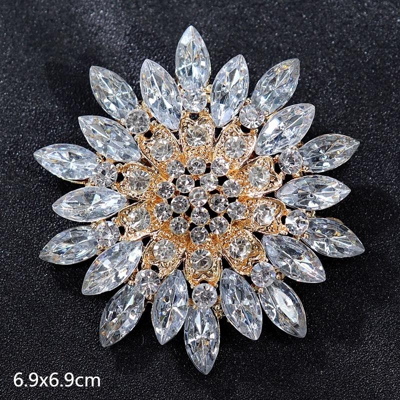 Genuine Professional Amasht Brooch Retro High-end Temperament Luxury Pearl Diamond Pin Women's Suit and Accessories