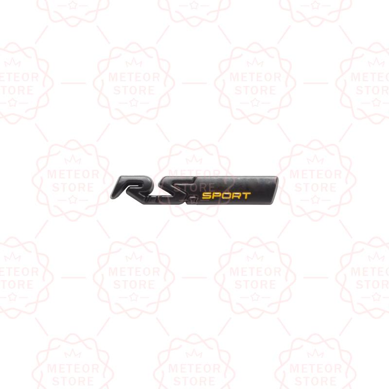 Car Nameplate RS Sport Metal Badge Interior Steering Wheel Sticker Emblem For Twingo Captur Kadjar Megane Koleos Clio Sandero