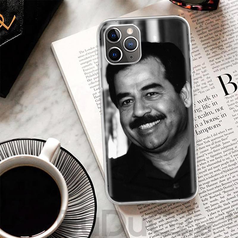 Etui Fashion Saddam Hussein Iraq Arabic Cover For iPhone 16 15 14 13 12 11 Pro Max Apple Phone Case X XS 7 Plus 8 + Art Customiz