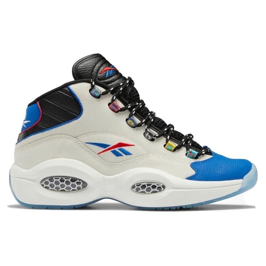 Reebok Question Mid Risposta A Nessuno Scarpe da Ginnastica da Uomo Bianco Gesso Nero Core GW8858