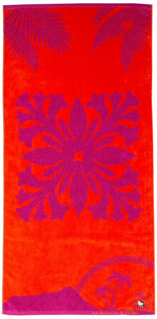 Cathy Mum Island Style Bath Towel, Hawaiian Quilt Pattern, Rainbow Kitty Series, 86103574