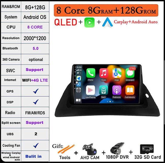 For Renault Kangoo 2009 2012 2015 2016 2017 2018 Car Radio Multimedia Video Player Navigation Android Auto